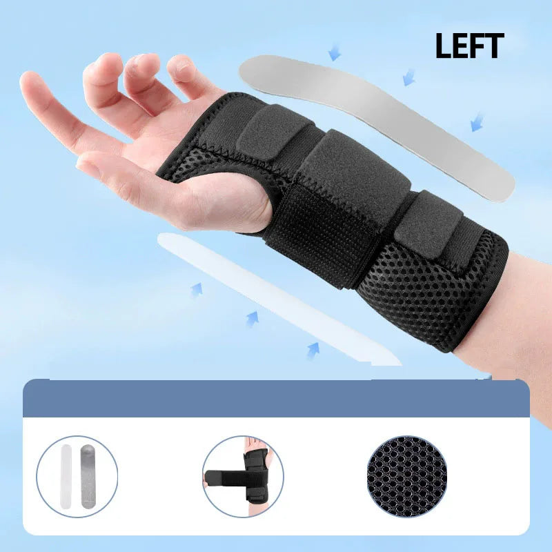 SWANS Wrist Brace with Splint – Adjustable Hand Support Wrist Support Brace SWANS Black-Left L