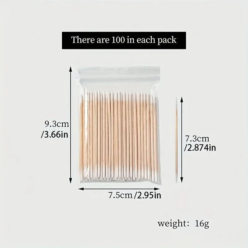 SWANS Wooden Cotton Swabs – Nail Art Correction Sticks Nail Art Correction Sticks SWANS