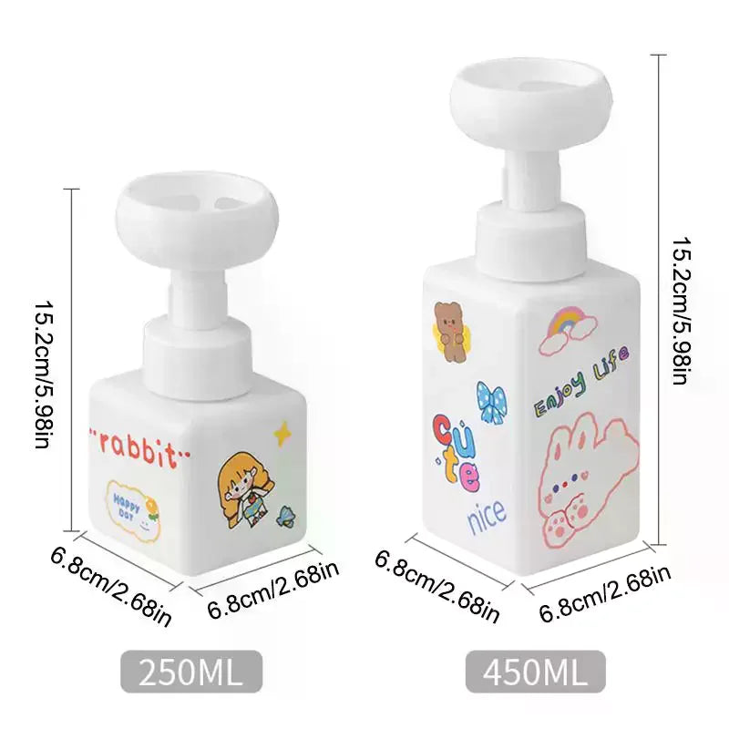 Flower Shape Foam Pump Dispenser Bottle 250/450ml Foam Pump Dispenser SWANS