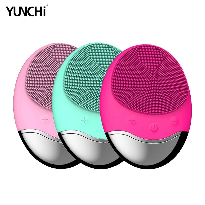YUNChi Sonic Electric Facial Cleansing Brush – IPX7 Silicone Facial Cleansing Brush SWANS