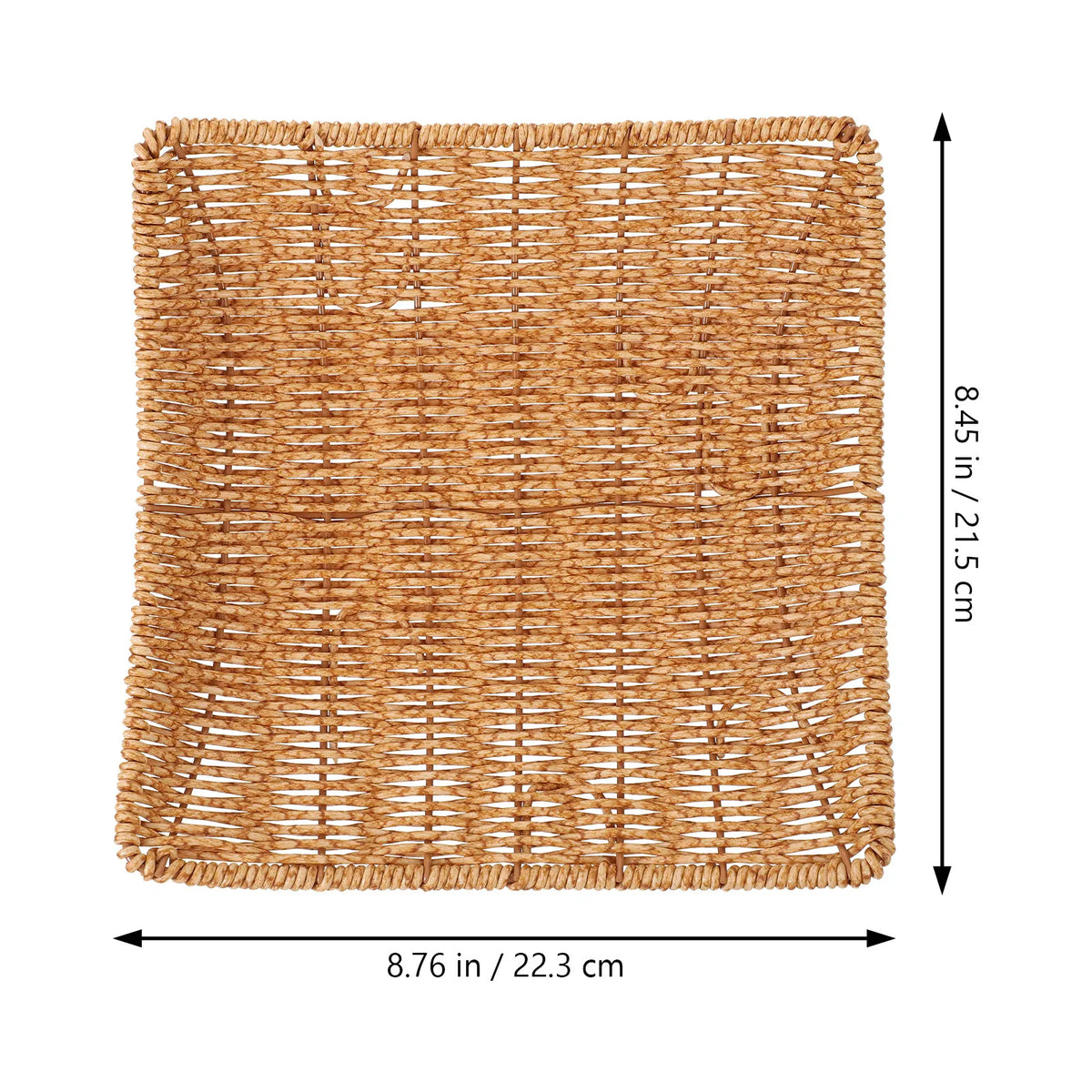 Imitation Rattan Woven Serving Tray – Fruit, Bread & Snack Dish Woven Serving Tray SWANS