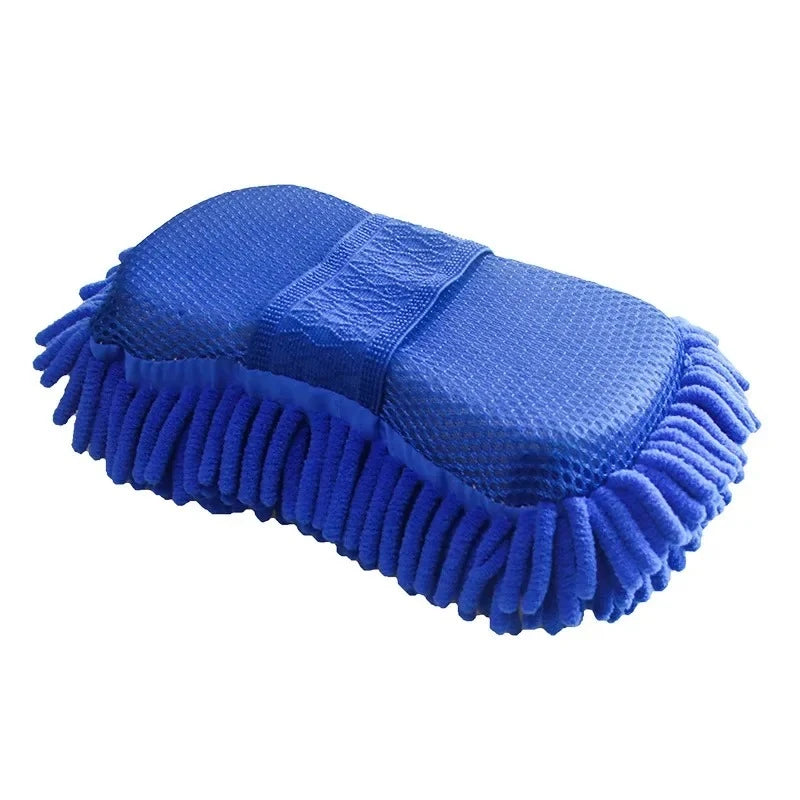 SWANS Microfiber Chenille Car Wash Sponge – Scratch-Free Detail Car Wash Sponge SWANS Blue