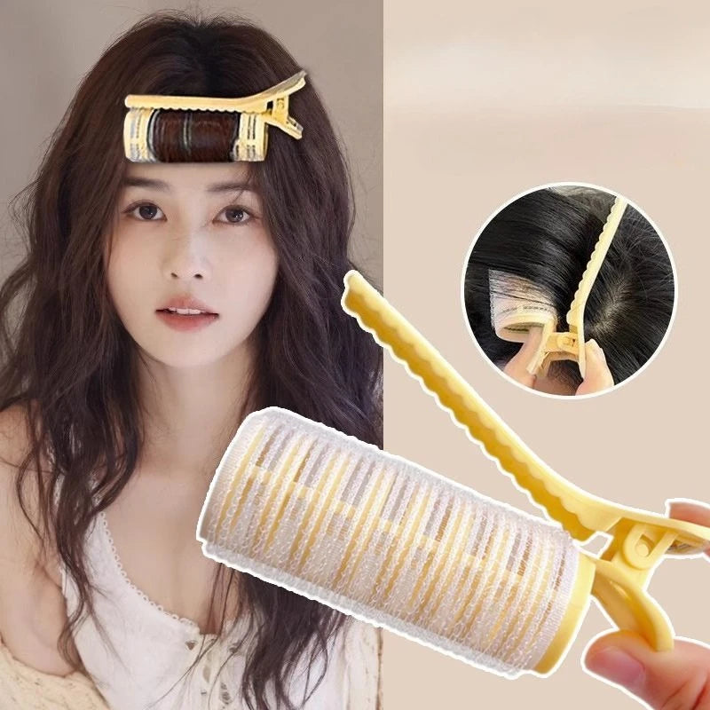 2PCS No-Heat Hair Volume Roller Clips for Fluffy Bangs Hair Styling Clip SWANS