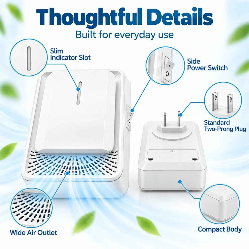SWANS Mini Air Ionizer – Quiet Filterless Desktop Air Purifier Air Ionizer Purifier SWANS