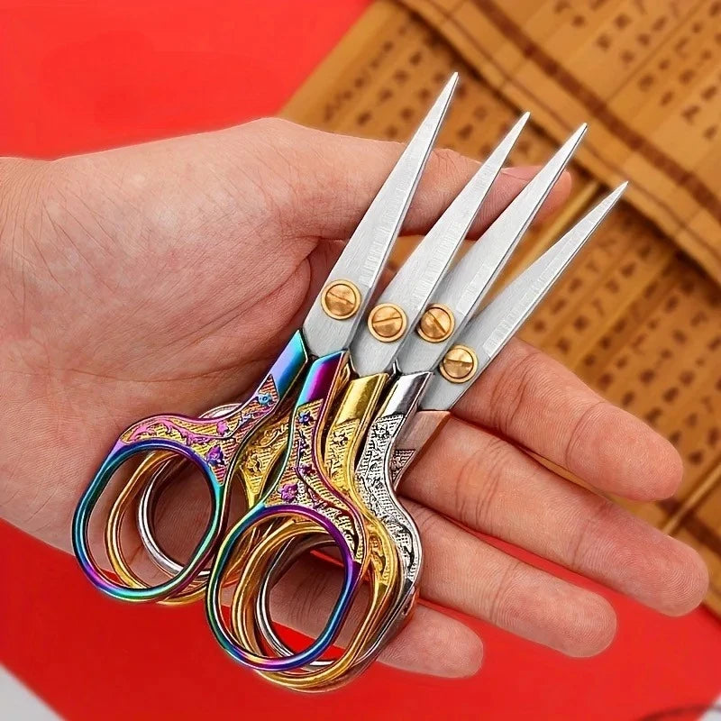 Vintage Plum Blossom Craft Scissors – Stainless Steel Embroidery Craft Scissors SWANS