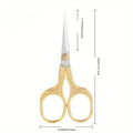 Vintage Plum Blossom Craft Scissors – Stainless Steel Embroidery Craft Scissors SWANS gold 1pc