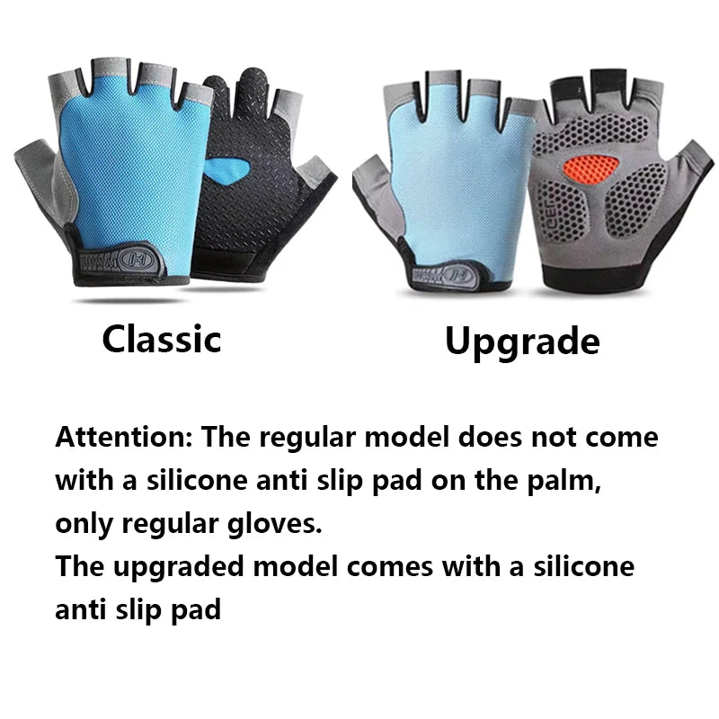 Fingerless Gym Gloves – Unisex Breathable Anti-Slip Fitness Fitness Training Gloves SWANS
