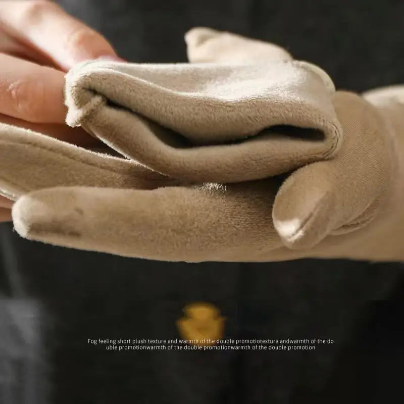 Women's Touchscreen Winter Gloves – Suede Windproof Warm Winter Gloves SWANS