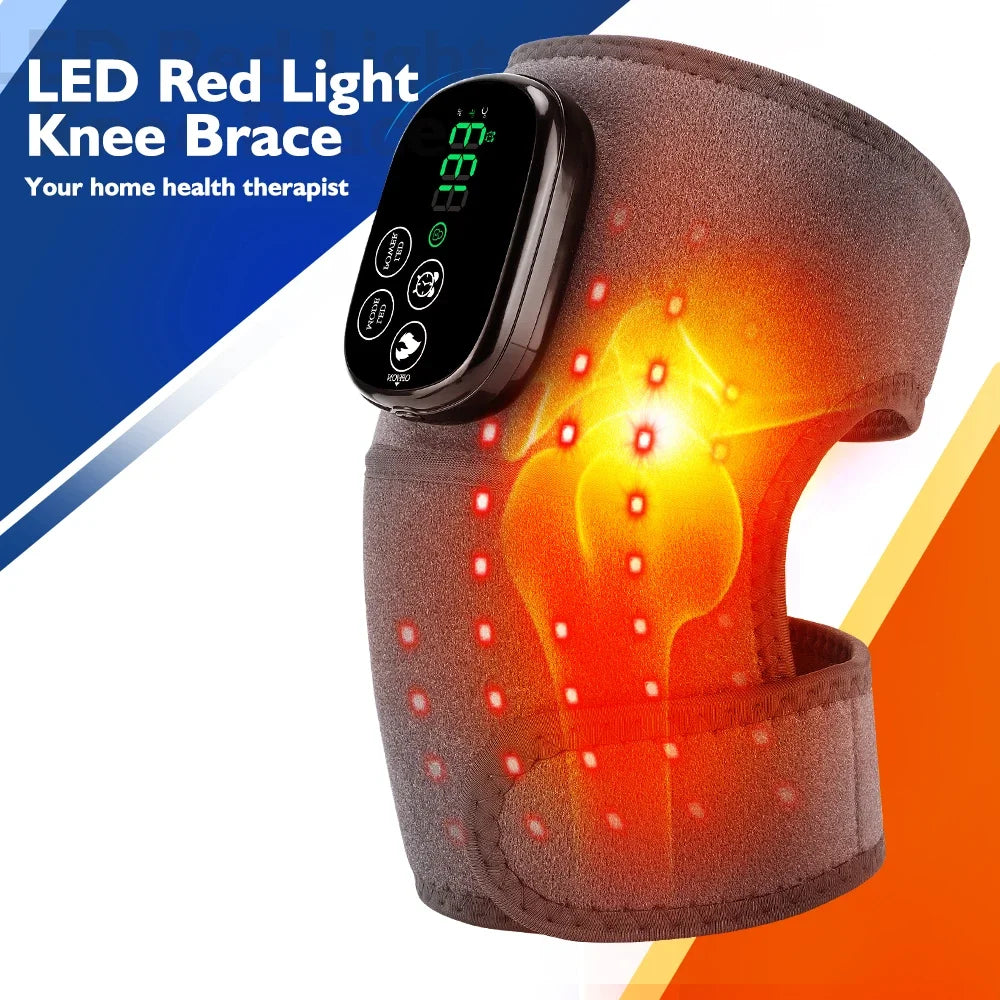 LED Red Light Therapy Heated Knee Wrap 660nm 850nm | Hailicare LED Therapy Knee Wrap SWANS