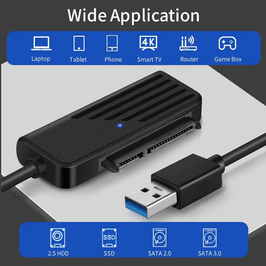 SATA to USB 3.0 / Type-C Adapter for 2.5" HDD & SSD – 5Gbps SATA USB Adapter SWANS