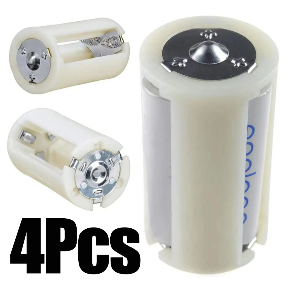 AA to D Battery Adapter Converter Case 4/8 Pack Battery Adapter Case SWANS