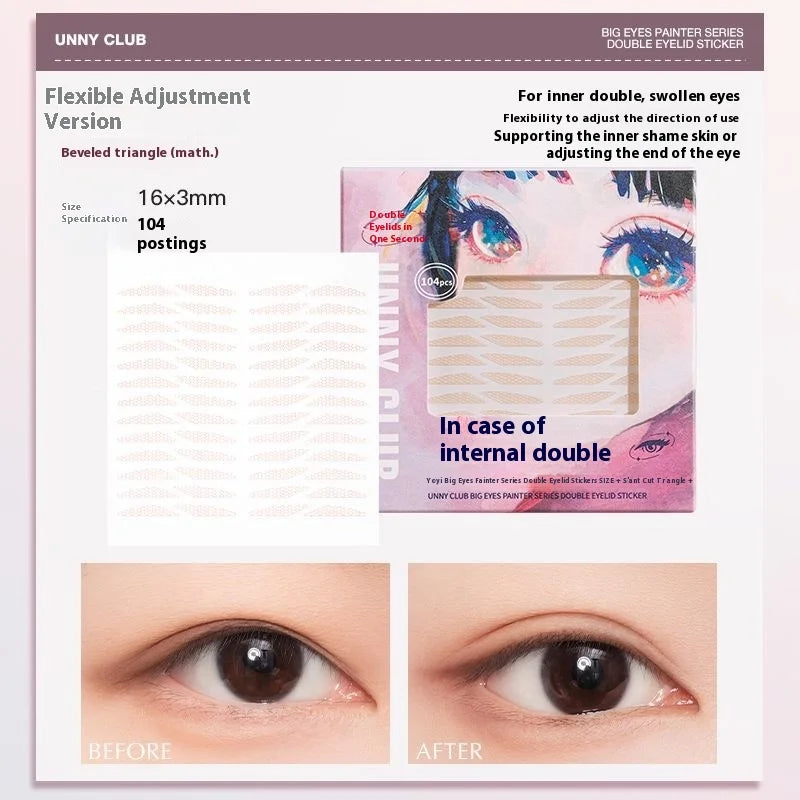 UNNY Invisible Double Eyelid Tape – Natural Lift 100+ pcs Eyelid Tape SWANS