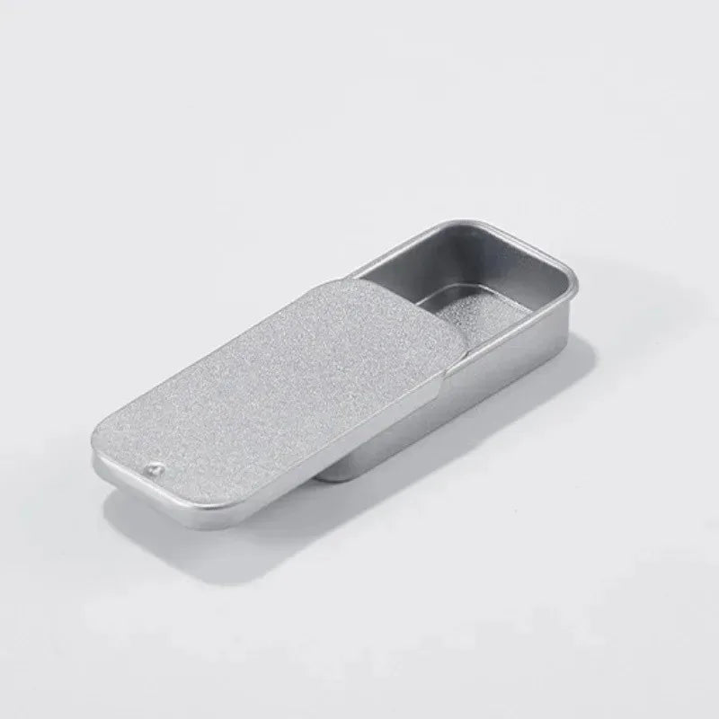 SWANS Tin Box – Portable Metal Candy & Mini Storage Container Metal Storage Tin SWANS Silver