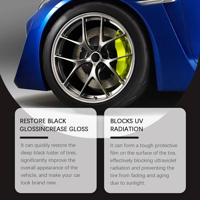 XMSJ Tire Renewal Wax – Long-Lasting Shine & UV Protection Tire Renewal Wax SWANS