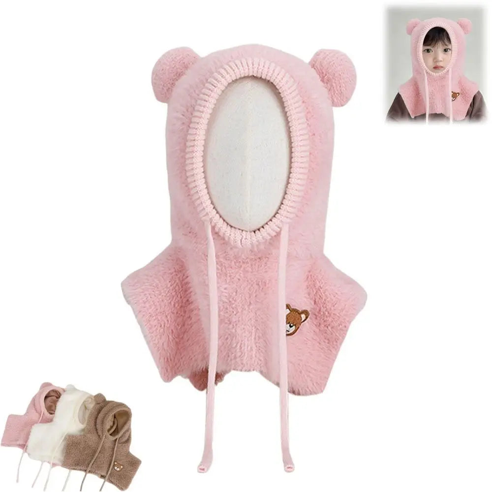 Kids Knitted Balaclava Hat Windproof Ear Protection Ages 4-6 Kids Balaclava Hat SWANS