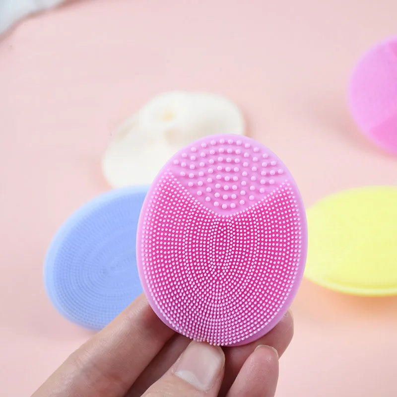 10-Pack Soft Silicone Facial & Baby Cleansing Massage Brushes Silicone Cleansing Brush SWANS