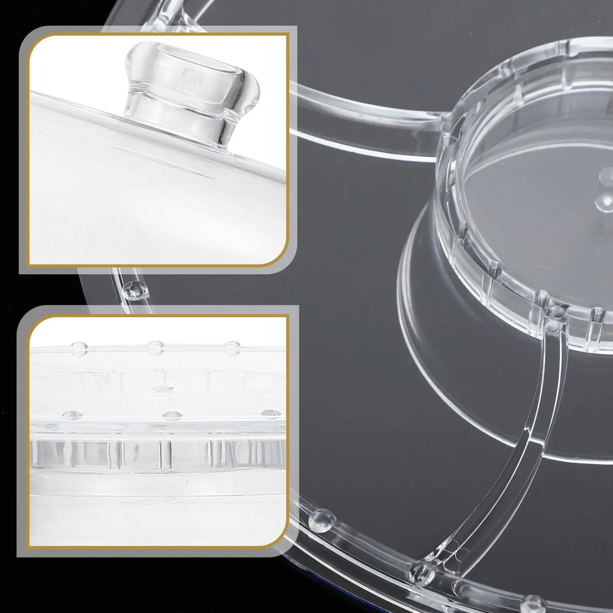 Transparent Acrylic Cake Stand with Lid – Wedding Dessert Tray Cake Display Stand SWANS