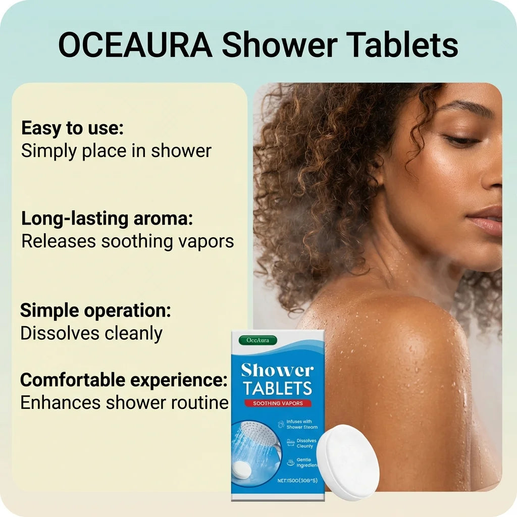 OceAura Aromatherapy Shower Steamers – 5-Pack Moisturizing Tablets Shower Steamer Tablets SWANS