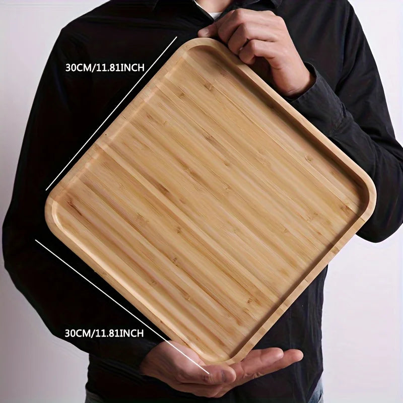 Wooden Nut & Dried Fruit Tray with Lid | Appetizer Organizer Serving & Storage Tray SWANS Style 2