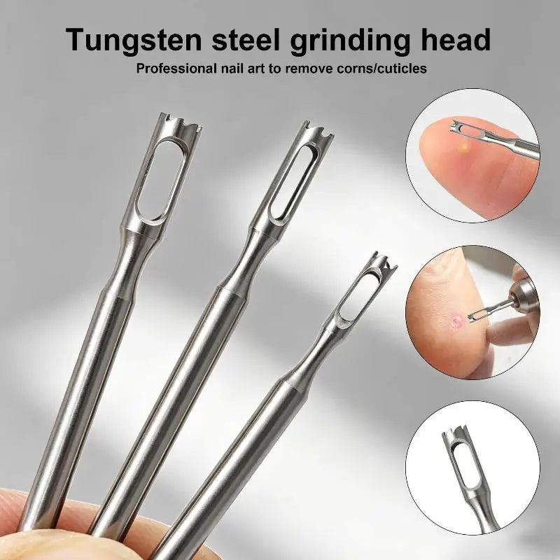 Stainless Steel Pedicure Drill Bit – Cuticle & Dead Skin Remover Pedicure Drill Bit SWANS
