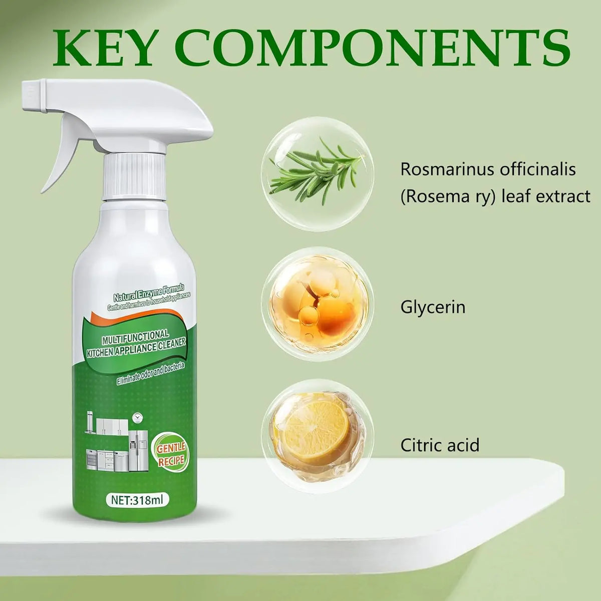 Kitchen Foam Spray Grease Remover – Oven, Stove & Range Hood Kitchen Foam Cleaner SWANS