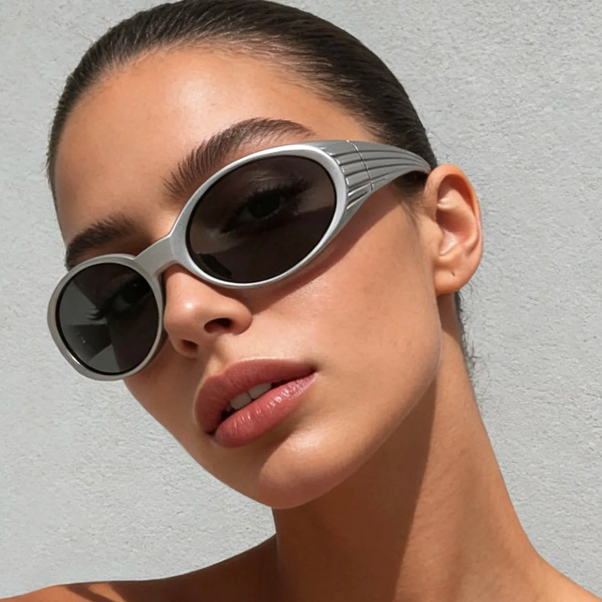 Y2K Steampunk Vintage Sunglasses Unisex UV400 Punk Goggle Steampunk Sunglasses SWANS