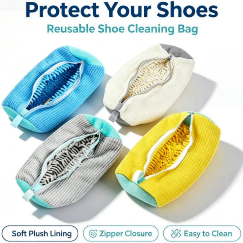 SWANS Shoe Washing Bag & Liquid Brush Set – 2-Piece Kit Shoe Cleaning Set SWANS
