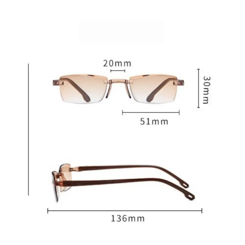KLASSNUM Rimless Blue Light Blocking Reading Glasses Unisex Reading Glasses SWANS