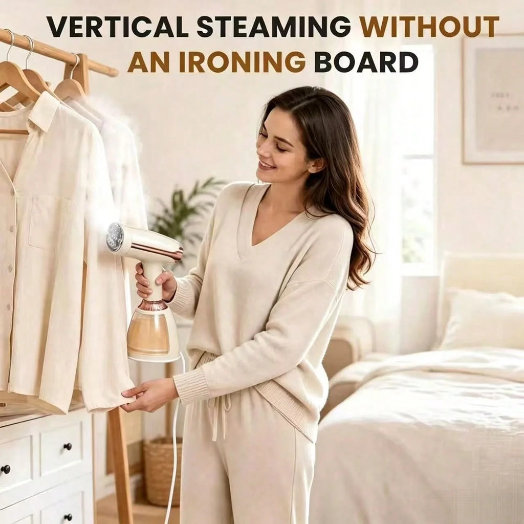 1500W Handheld Garment Steamer – 15-Sec Heat, 280ml Tank Garment Steamer SWANS