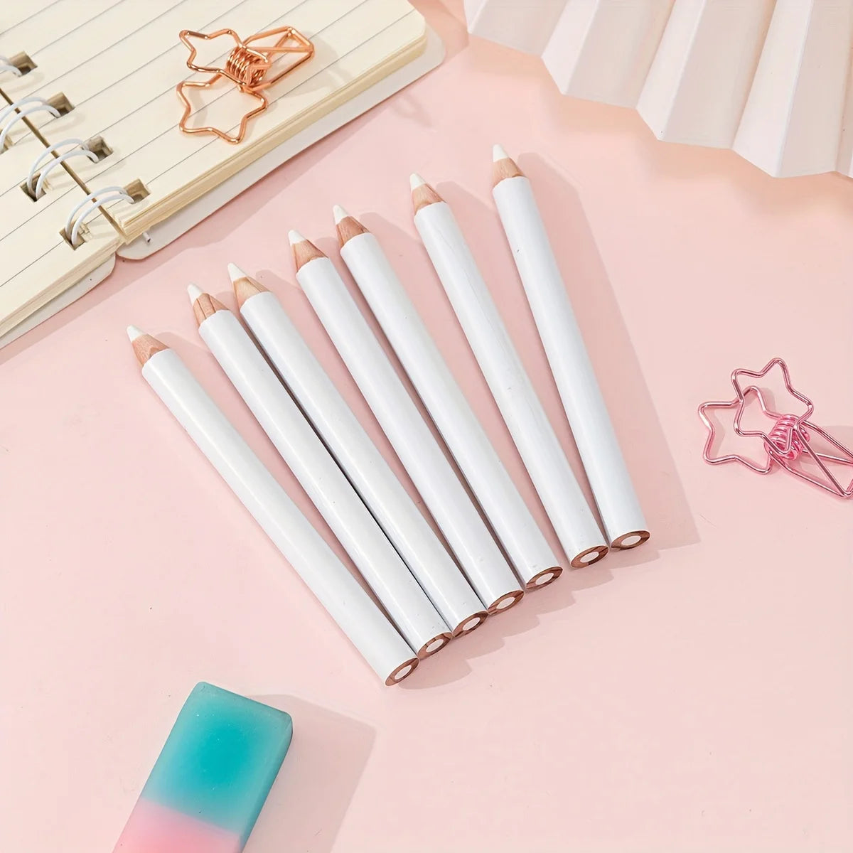 White Tailor Chalk Fabric Pencils Sewing Marker Set 4/6pcs Fabric Marking Pencil SWANS