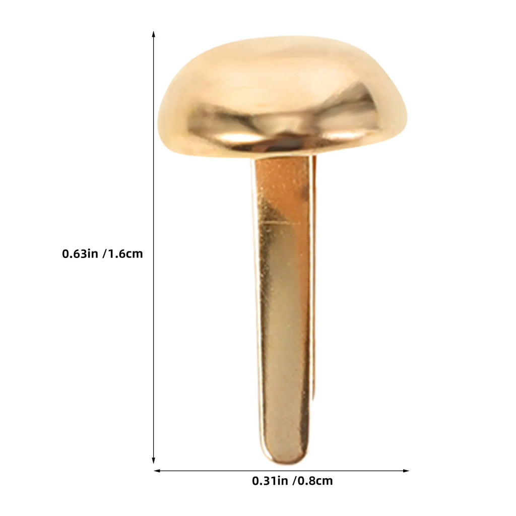 500-Pack Gold Metal Brads Split Pin Paper Fasteners for Crafts Paper Brad Fasteners SWANS