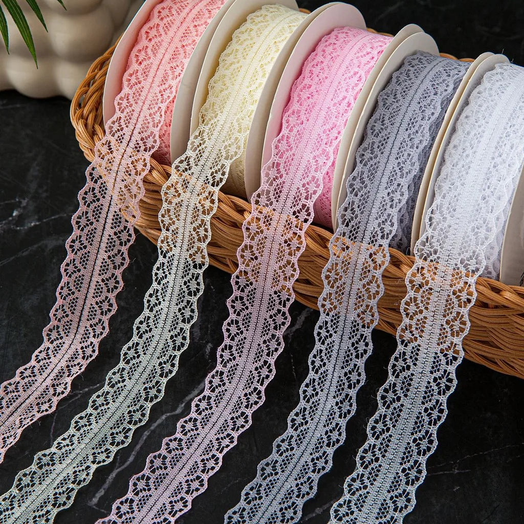 Nylon Lace Ribbon 50 Yards – DIY Wedding & Craft Decoration Decorative Lace Ribbon SWANS