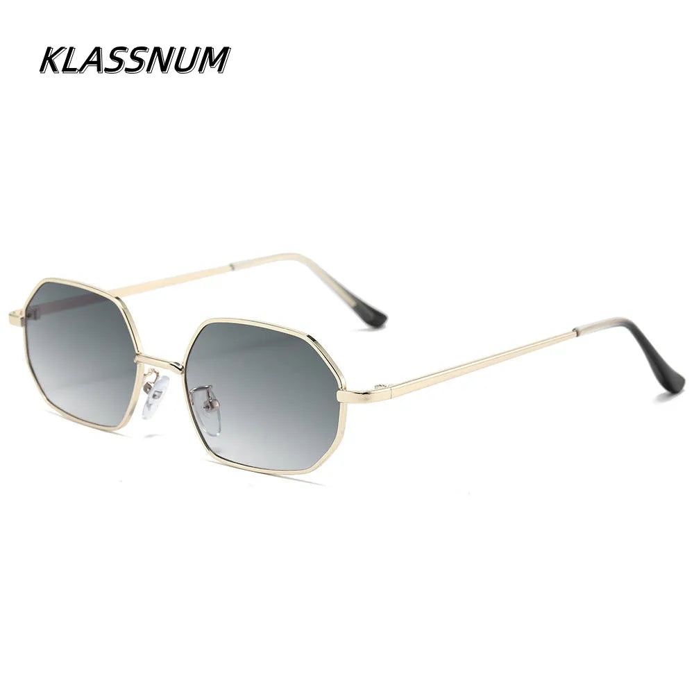 KLASSNUM Polygonal Sunglasses – Unisex UV Fashion Eyewear Fashion Sunglasses SWANS