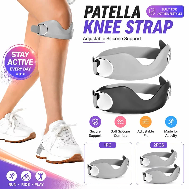 SWANS Patella Knee Strap – Silicone Support for Sports Patella Knee Strap SWANS