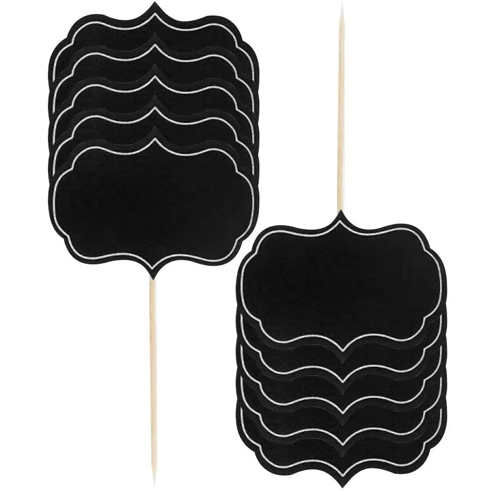 48-Pack Chalkboard Cheese Markers – Food Labels & Cupcake Picks Food Label Markers SWANS