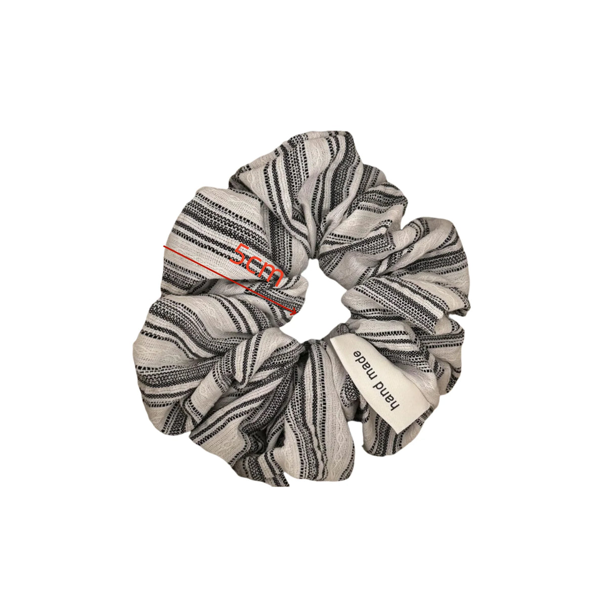 Striped Scrunchie – Japanese-Style Large Wrinkled Hair Tie Hair Scrunchie SWANS