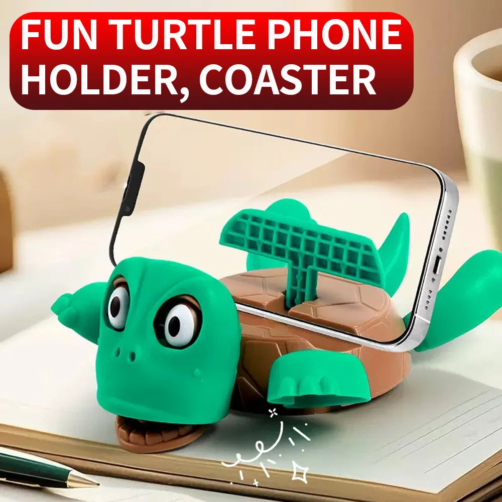 Turtle Phone Holder Desktop Coaster & Desk Ornament Desk Phone Holder SWANS