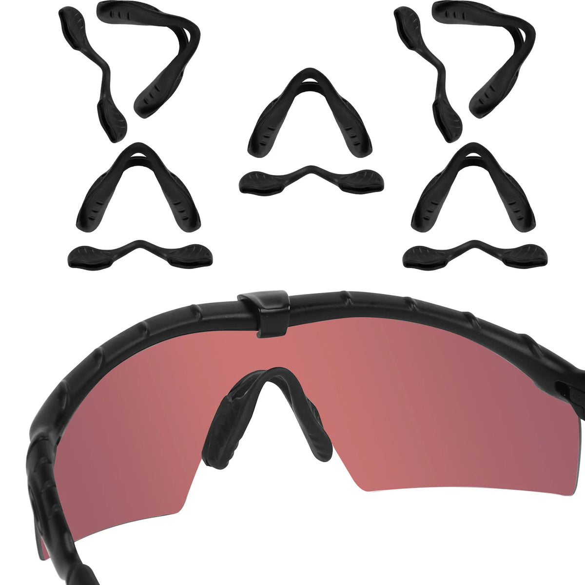 Silicone Nose Pads for Oakley Si M Frame 2.0 & 3.0 | E.O.S Eyewear Nose Pads SWANS 5 Pairs
