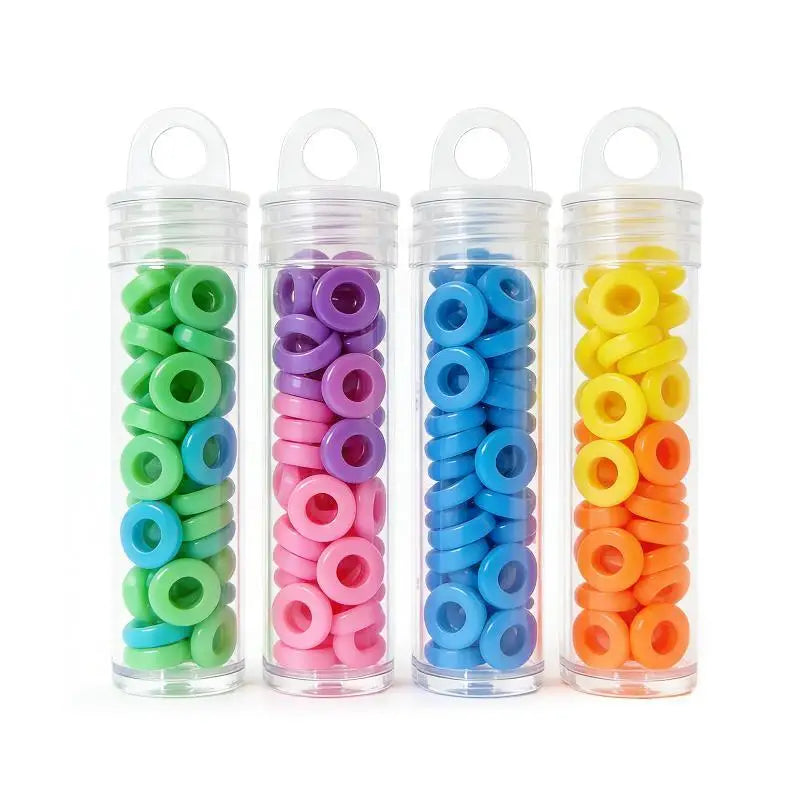 Clear Plastic Storage Tubes with Caps – 10-Pack Bead Organizers Craft Storage Tubes SWANS