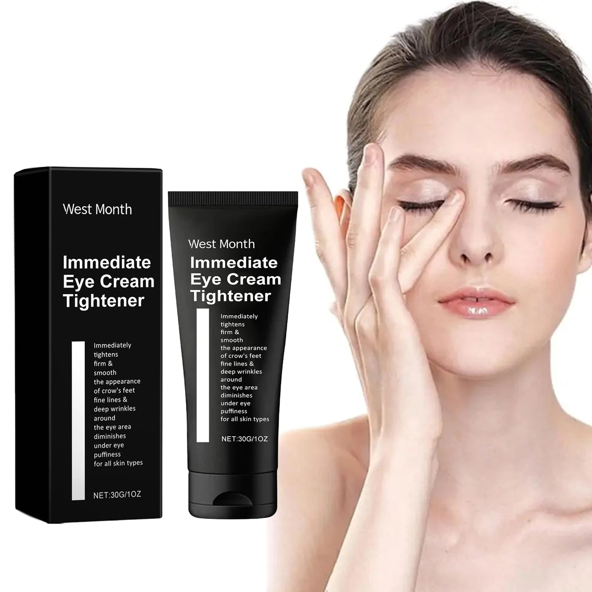 WEST MONTH Firming Eye Cream – Dark Circles & Fine Lines Eye Cream SWANS