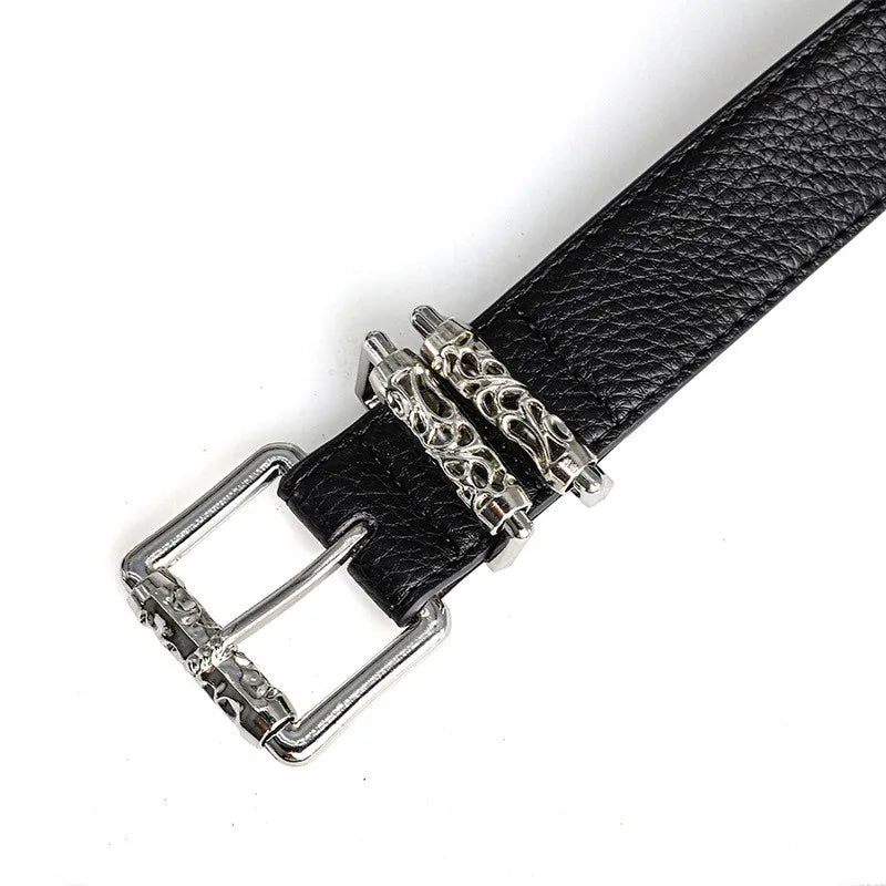 Hollowed Vine Buckle Belt – Unisex PU Fashion Jeans Belt Fashion Belt SWANS