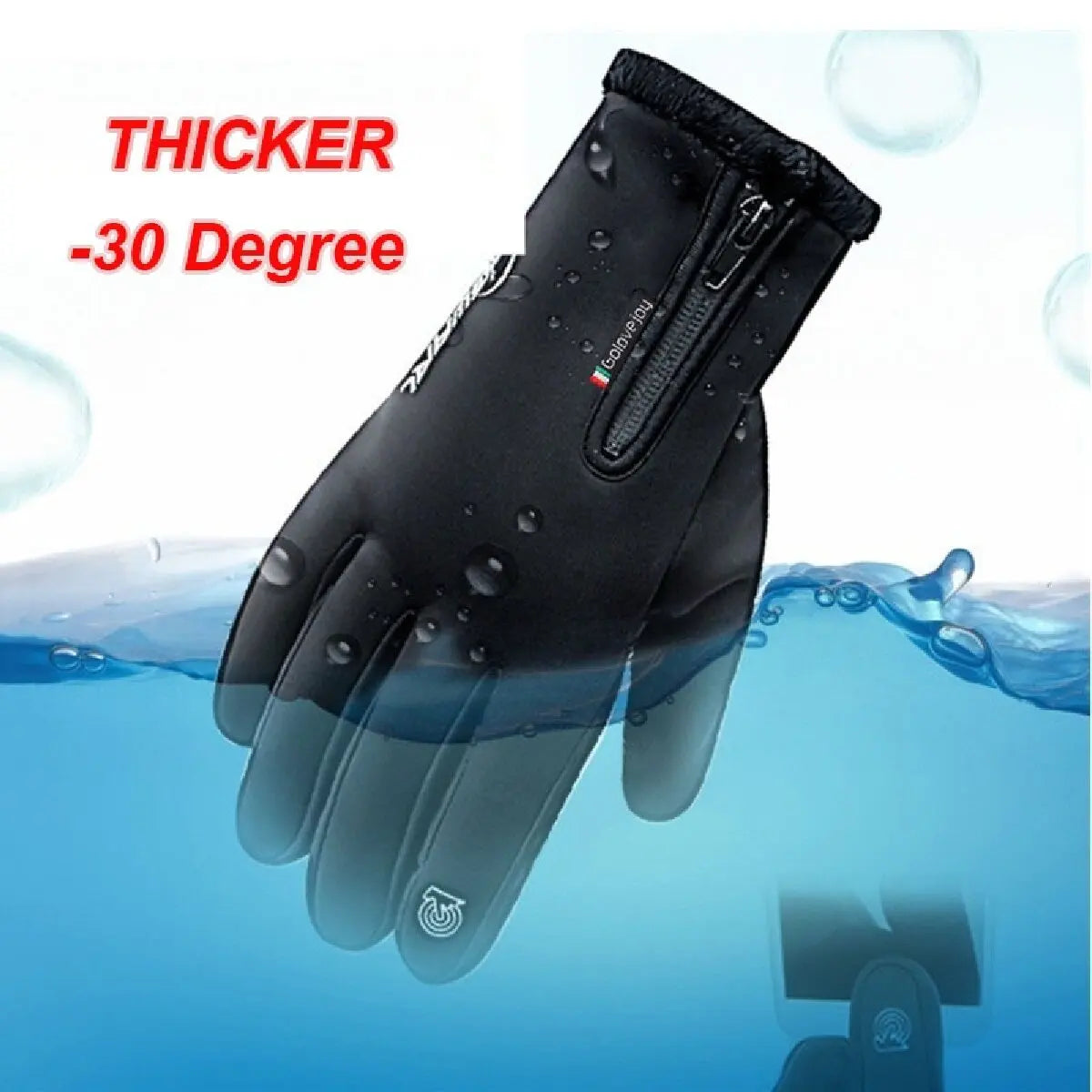 SWANS Winter Cycling Gloves – Windproof Touchscreen Full Finger Cycling Gloves SWANS