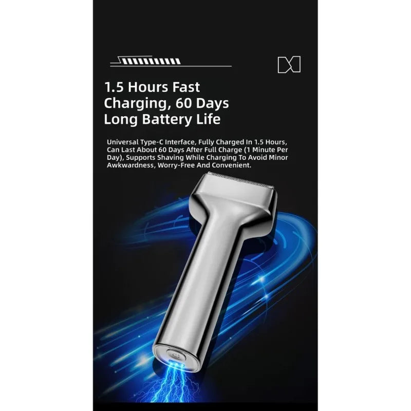 SWANS Men's Electric Shaver USB Rechargeable Wet Dry Trimmer Electric Shaver SWANS