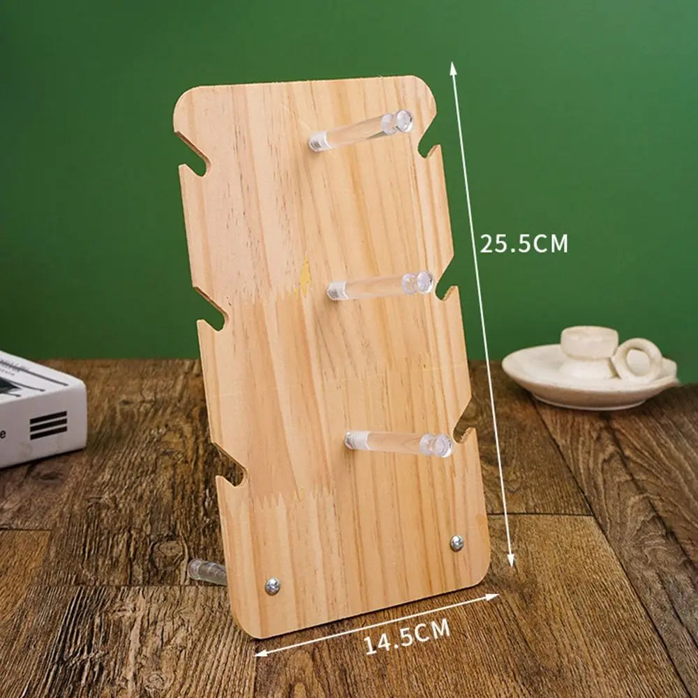 Solid Wood Sunglasses & Eyeglasses Display Stand Organizer Eyewear Display Stand SWANS 3-layer