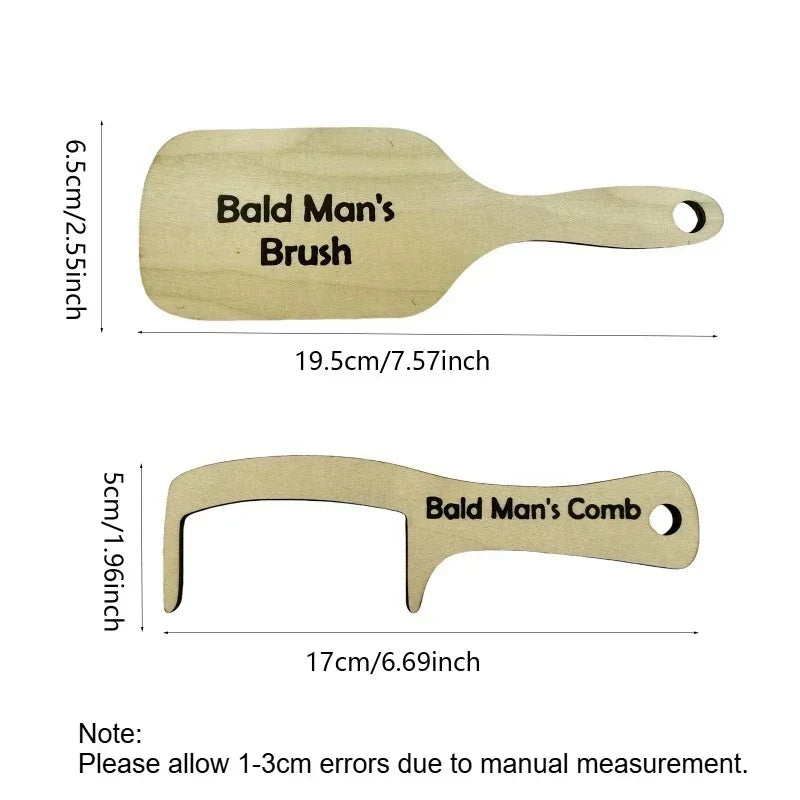 Wooden Gag Comb for Bald Men – Funny Novelty Prank Gift Novelty Gag Gift SWANS