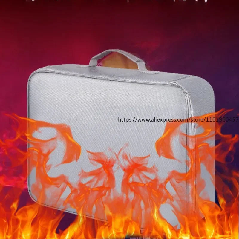 Fireproof Waterproof Document Bag – Multi-Layer File Organizer Document Storage Bag SWANS