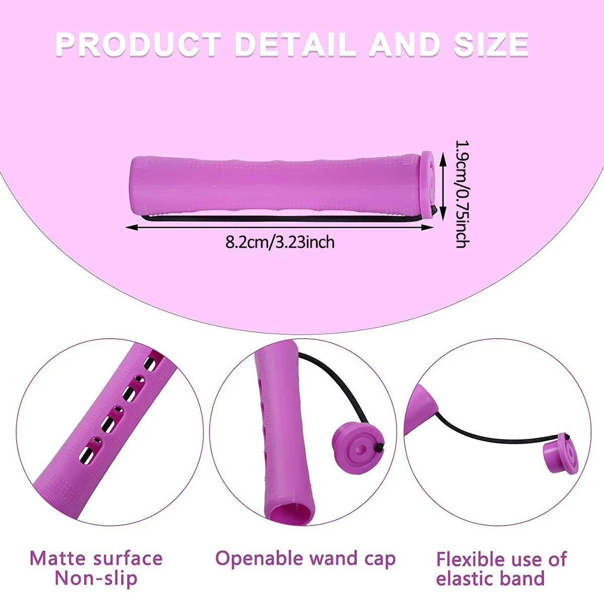 10-Pack Heatless Perm Rods – Cold Wave Hair Curling Rollers Hair Curling Rollers SWANS