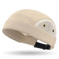 Hip Hop Docker Cap – Brimless Adjustable Knit Harbour Cap Brimless Docker Cap SWANS Khaki