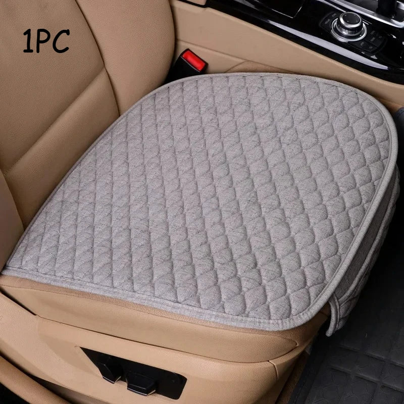 SWANS Linen Car Seat Cushion – Non-Slip All-Season Pad Car Seat Cushion SWANS 1PC-C