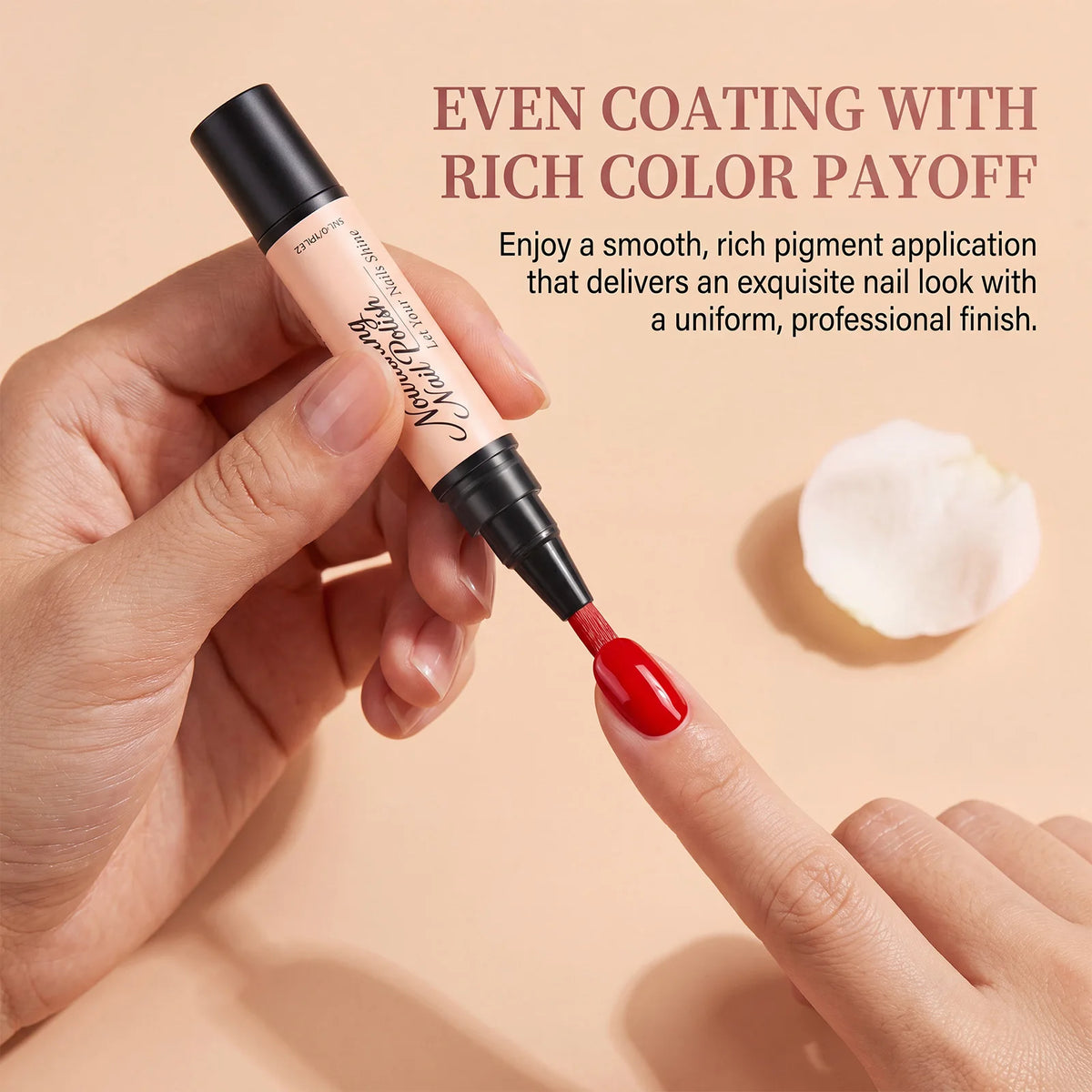 6-Color Quick Dry Nail Polish Pen Set – DIY Nail Art Manicure Nail Polish Pen Set SWANS